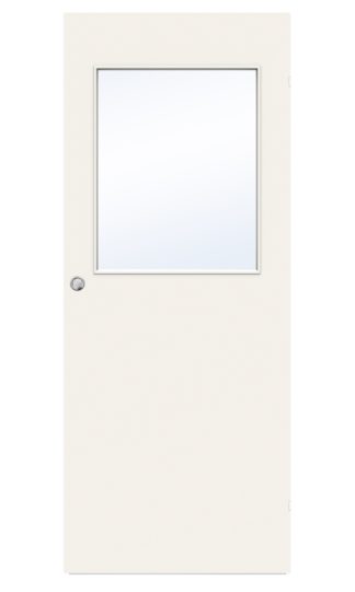 SKJUTDÖRR SWEDOOR STABLE G21 KOMPAKT KLARGLAS VIT UTANPÅLIGGANDE