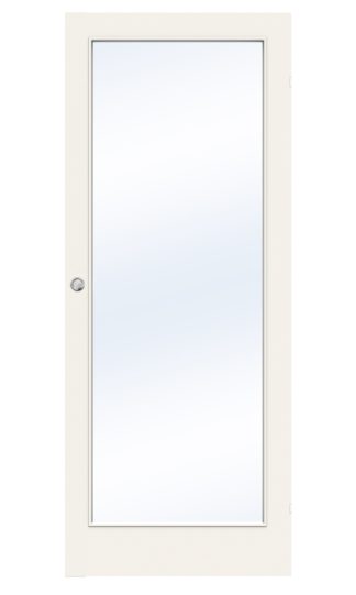 SKJUTDÖRR SWEDOOR EASY GW1 LÄTTDÖRR KLARGLAS VIT UTANPÅLIGGANDE