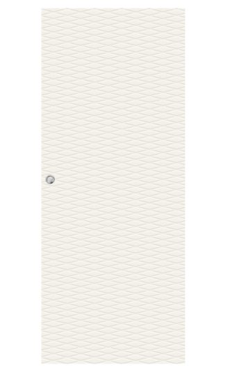 SKJUTDÖRR SWEDOOR CHARISMA D200 MASSIV VIT UTANPÅLIGGANDE