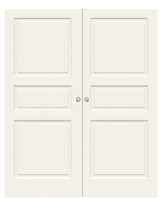 Parskjutdörr Swedoor Style 03 Formpressad Lättdörr Utanpåliggande