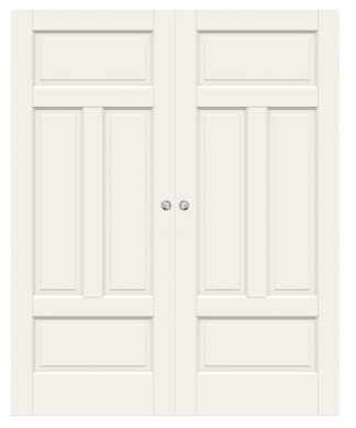 Parskjutdörr Swedoor Craft 04n Massiv Spegeldörr Utanpåliggande