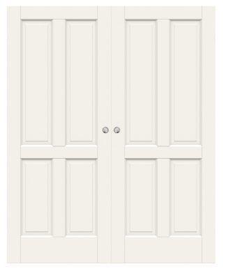 Parskjutdörr Swedoor Craft 04 Massiv Spegeldörr Utanpåliggande