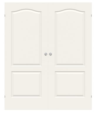 Parskjutdörr Swedoor Compact 02b Formpressad Kompakt Vit Utanpåliggande