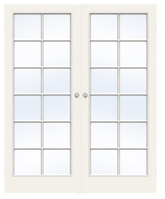 Parskjutdörr Swedoor Easy Sp12 Lättdörr Klarglas Vit Utanpåliggande