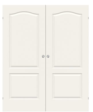 Parskjutdörr Swedoor Style 02b Formpressad Lättdörr Vit Utanpåliggande