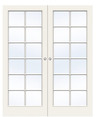 Parskjutdörr Swedoor Style Sp12 Formpressad Lättdörr Vit Utanpåliggande