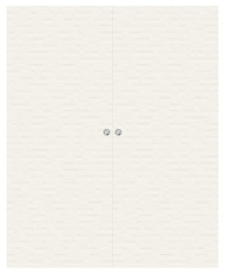 Parskjutdörr Swedoor Charisma D100 Massiv Vit Utanpåliggande