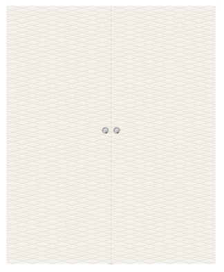 Parskjutdörr Swedoor Charisma D200 Massiv Vit Utanpåliggande