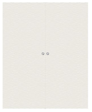 Parskjutdörr Swedoor Charisma D300 Massiv Vit Utanpåliggande