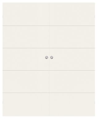 Parskjutdörr Swedoor Stable Effect H500 Vit Utanpåliggande