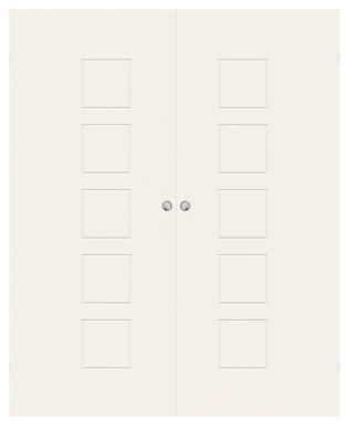 Parskjutdörr Swedoor Stable Effect Q500 Vit Utanpåliggande