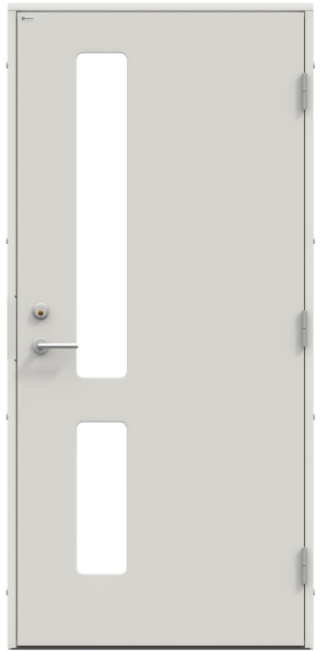 Ytterdörr Diplomat Inez Extreme Klarglas Vit