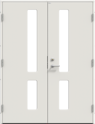 Parytterdörr Diplomat Inez Extreme Klarglas Vit