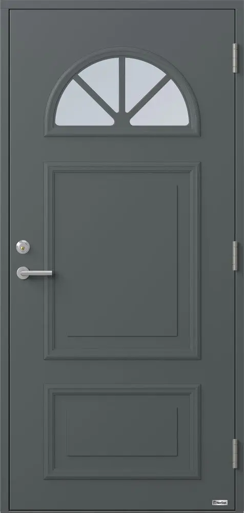 Ytterdörr Bor Månen 820g Klarglas Vit - Bild 8