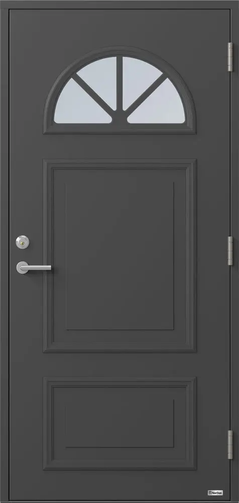 Ytterdörr Bor Månen 820g Klarglas Vit - Bild 15