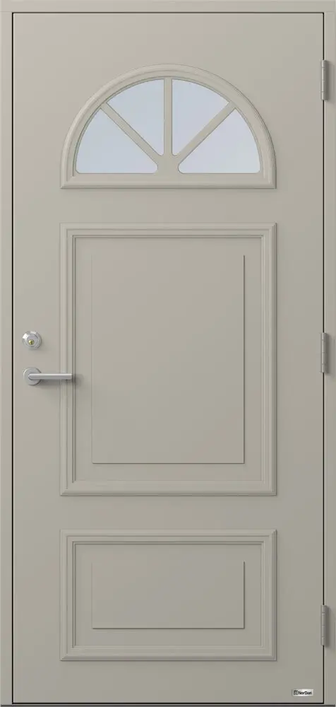 Ytterdörr Bor Månen 820g Klarglas Vit - Bild 5