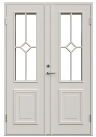 Parytterdörr Leksandsdörren Brenäs Klarglas Vit