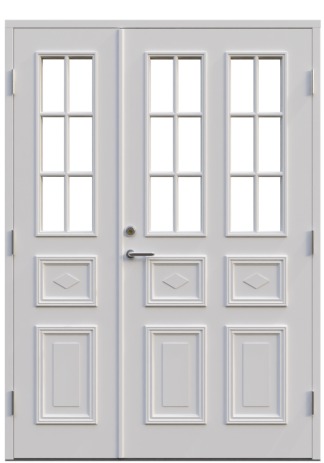 Parytterdörr Leksandsdörren Edshult Klarglas Vit