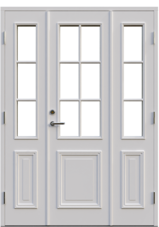 Parytterdörr Leksandsdörren Norsbro Klarglas Vit