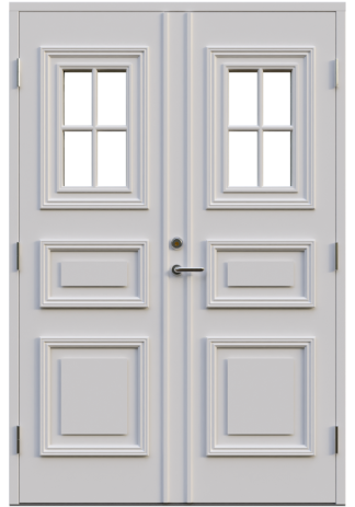 Parytterdörr Leksandsdörren Rönnäs Klarglas Vit