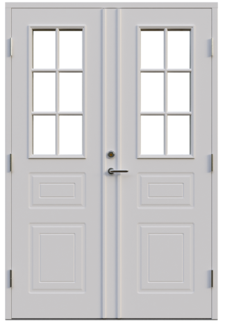 Parytterdörr Leksandsdörren Torrberg Klarglas Vit