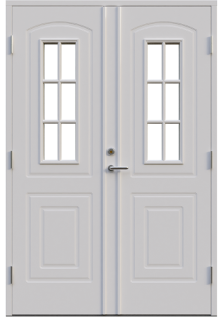 Parytterdörr Leksandsdörren Västanvik Cotswoldglas Vit