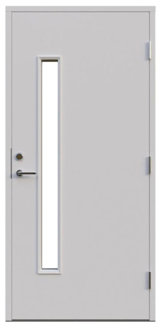 Ytterdörr Leksandsdörren Almberg Klarglas Vit