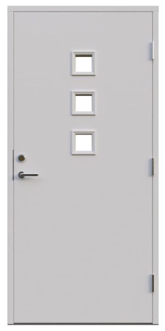 Ytterdörr Leksandsdörren Boda Klarglas Vit