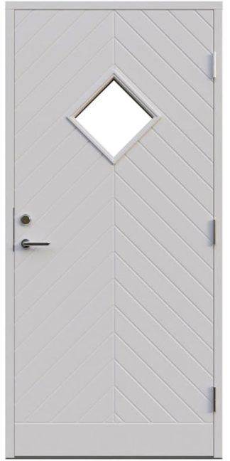 Ytterdörr Leksandsdörren Djura Klarglas Vit