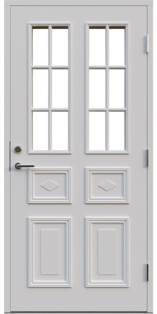 Ytterdörr Leksandsdörren Edshult Klarglas Vit