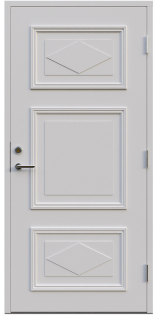 Ytterdörr Leksandsdörren Fornby Tät Vit