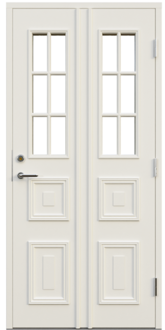 Ytterdörr Leksandsdörren Granberg Klarglas Vit