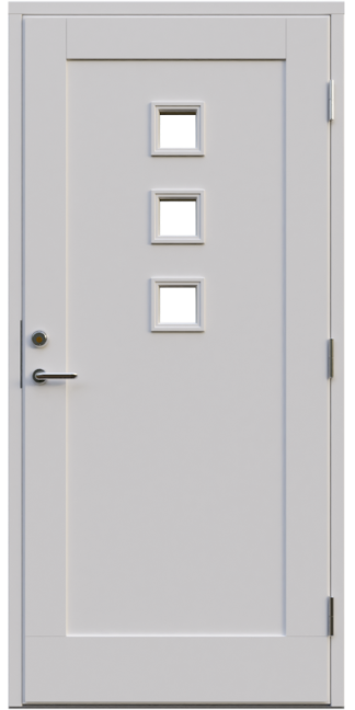 Ytterdörr Leksandsdörren Grytnäs Klarglas Vit