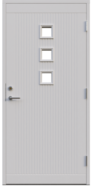 Ytterdörr Leksandsdörren Hälla Klarglas Vit