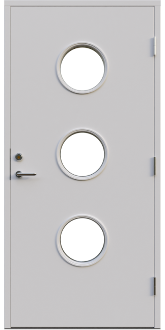 Ytterdörr Leksandsdörren Hästberg Klarglas Vit