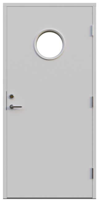 Ytterdörr Leksandsdörren Lugnet Klarglas Vit