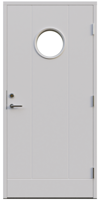 Ytterdörr Leksandsdörren Lycka Klarglas Vit