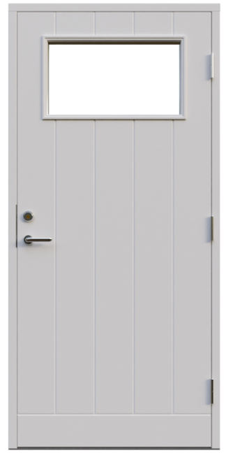 Ytterdörr Leksandsdörren Moskogen Cotswoldglas Vit