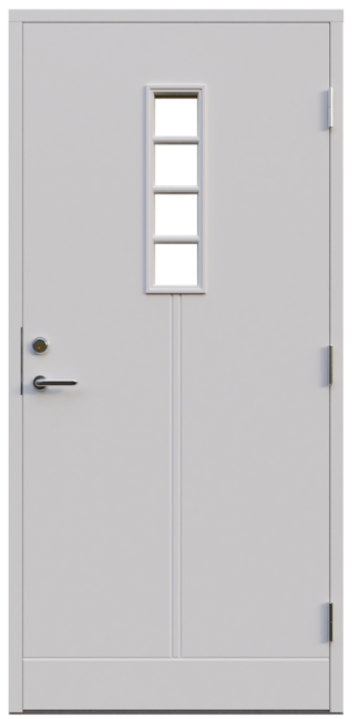 Ytterdörr Leksandsdörren Noret Klarglas Vit