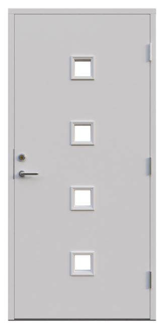 Ytterdörr Leksandsdörren Nålberg Klarglas Vit