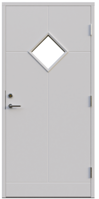 Ytterdörr Leksandsdörren Olsnäs Klarglas Vit