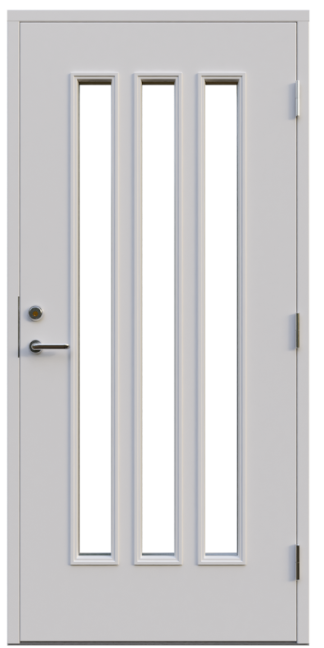 Ytterdörr Leksandsdörren Rexbo Klarglas Vit