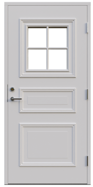 Ytterdörr Leksandsdörren Rönnäs Klarglas Vit