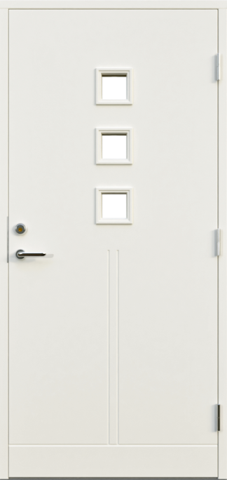 Ytterdörr Leksandsdörren Saltö Klarglas Vit