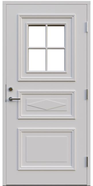 Ytterdörr Leksandsdörren Siljansnäs Klarglas Vit