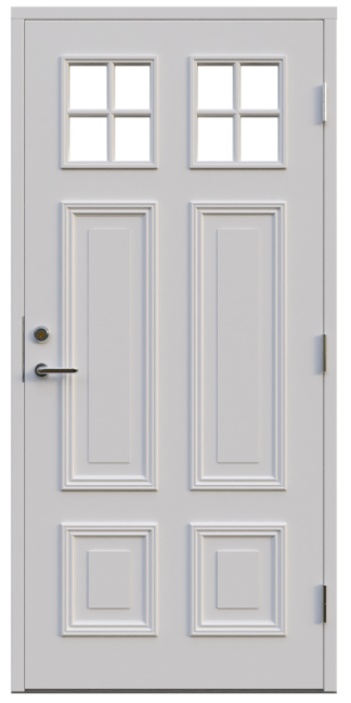 Ytterdörr Leksandsdörren Skeberg Klarglas Vit