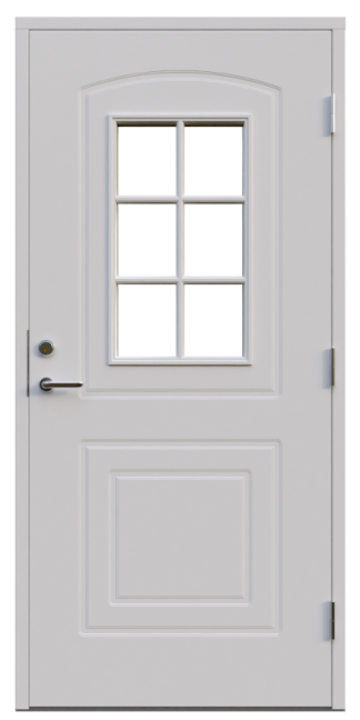 Ytterdörr Leksandsdörren Västanvik Cotswoldglas Vit
