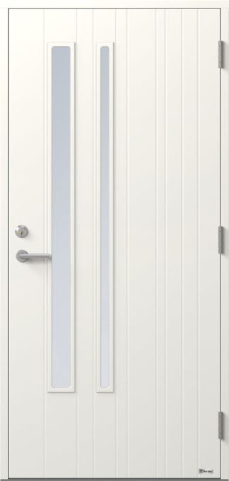 Ytterdörr Bor Linje 302g2 Klarglas Vit