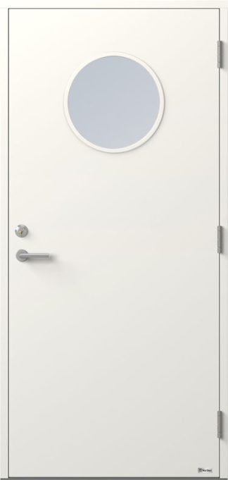 Ytterdörr BOR Lejonet 801G Klarglas Vit