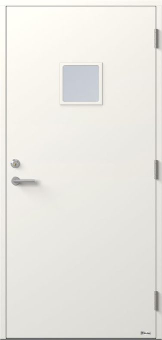 Ytterdörr BOR Kuben 819G Klarglas Vit